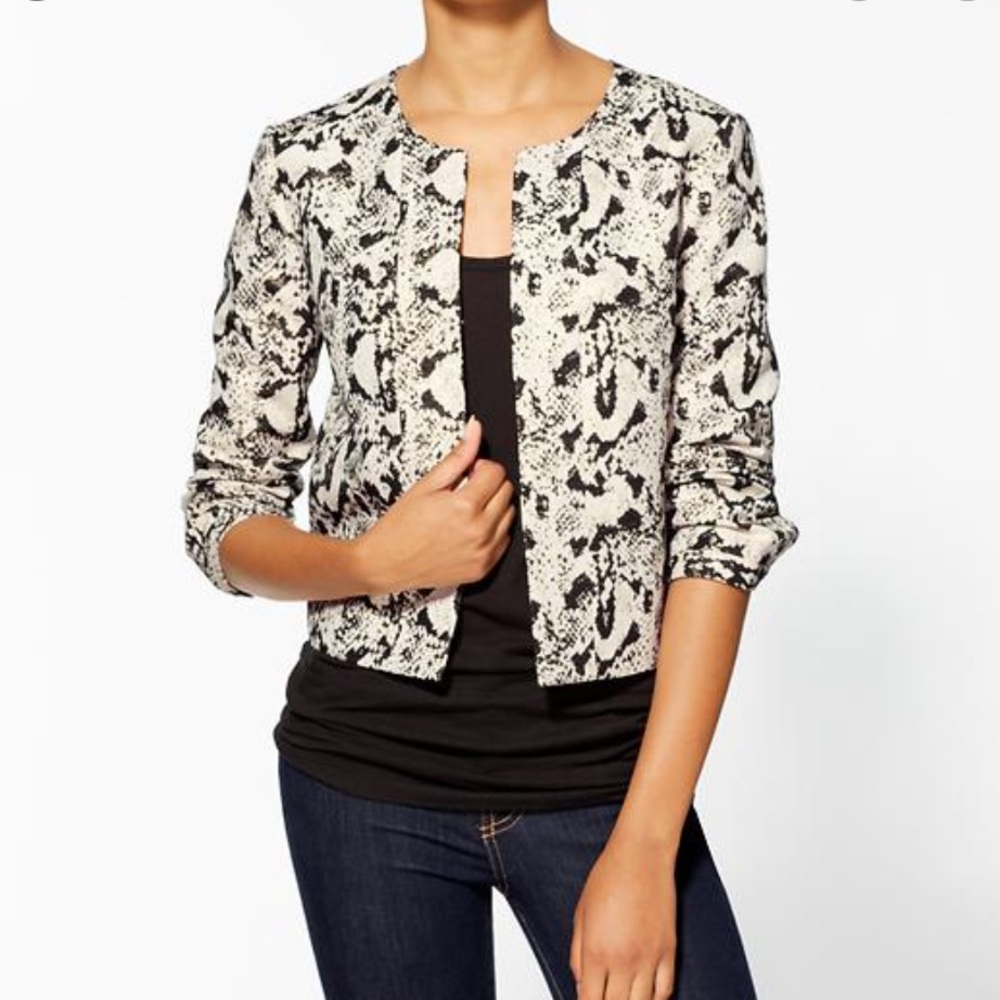 Pim+Larkin Snakeskin Print Jacket